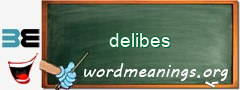 WordMeaning blackboard for delibes